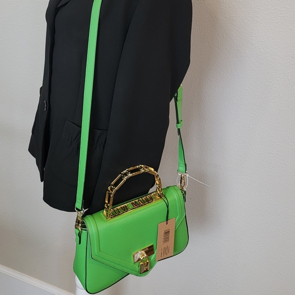 *NEW* Steve Madden Green Flare BGINERVA Crossbody Handbag - Picture 16 of 16